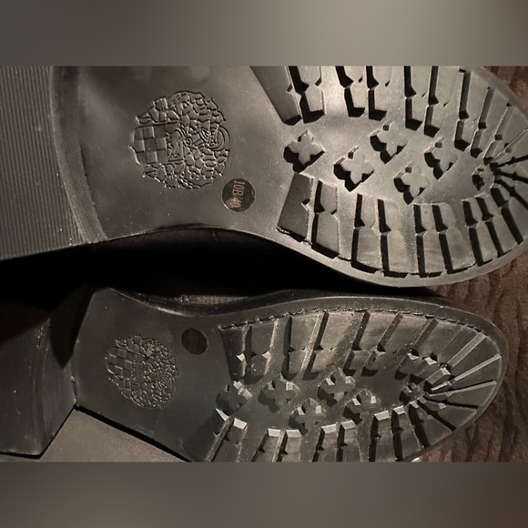 Vince Camputo-Vintage Tumbled Leather-Bejeweled Boots - Picture 3 of 10